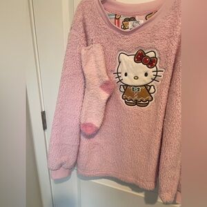 Hello Kitty Pink Fleece Top